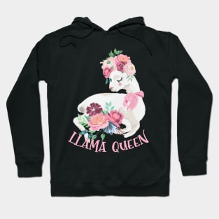 Llama Queen - Gift For Alpaca Lovers Hoodie